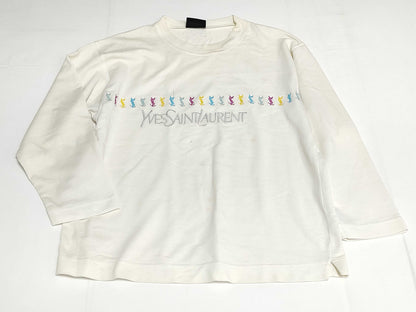 Yves Saint Laurent sweatshirt with embroidered logo.