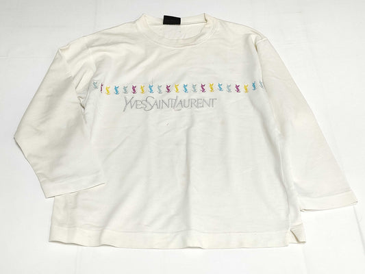 Yves Saint Laurent sweatshirt with embroidered logo.