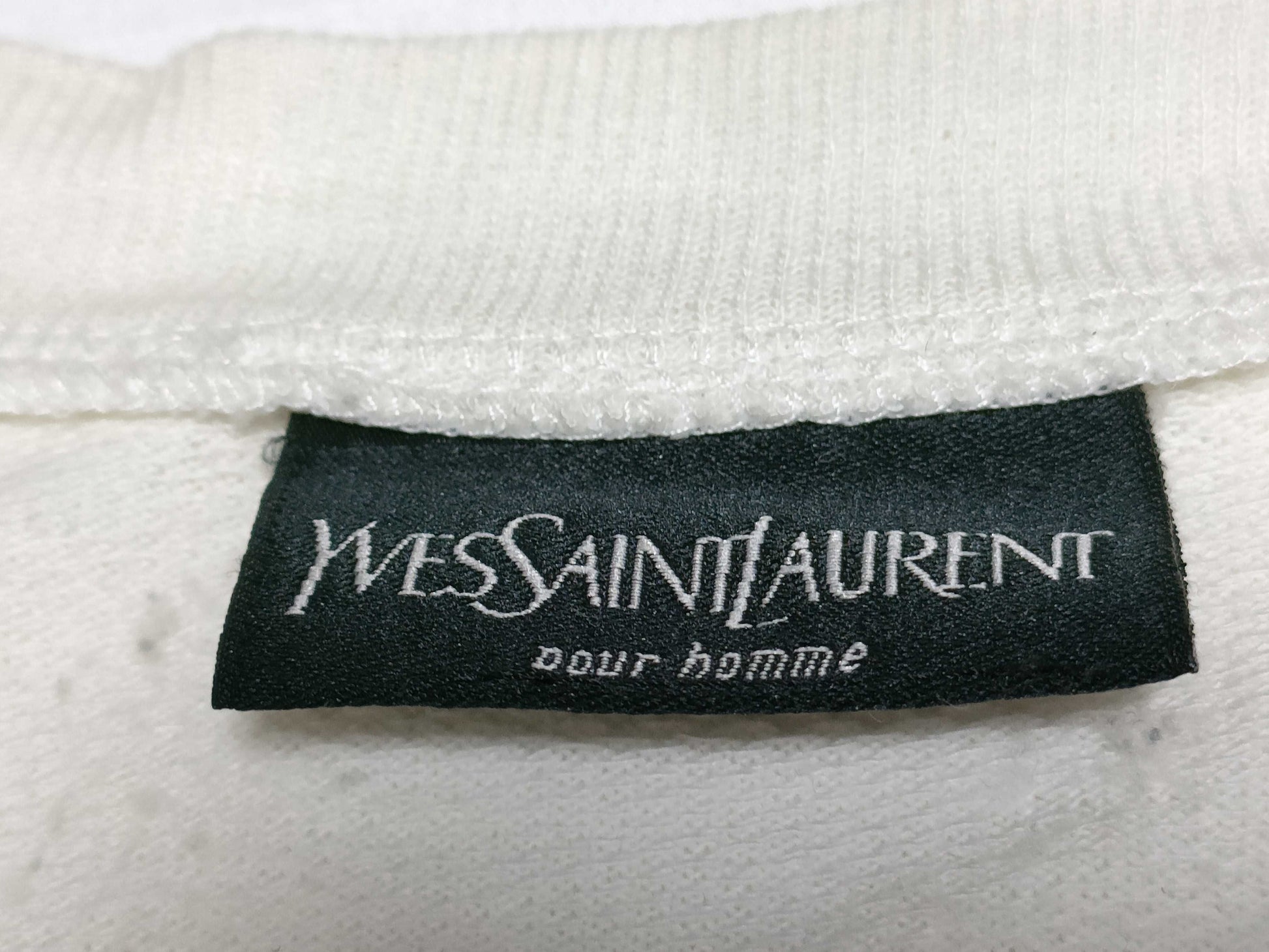 Yves Saint Laurent sweatshirt with embroidered logo.