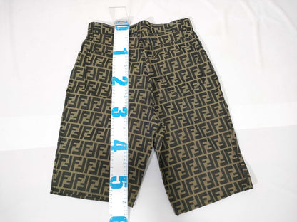 FENDI Zucca pattern pants, brown