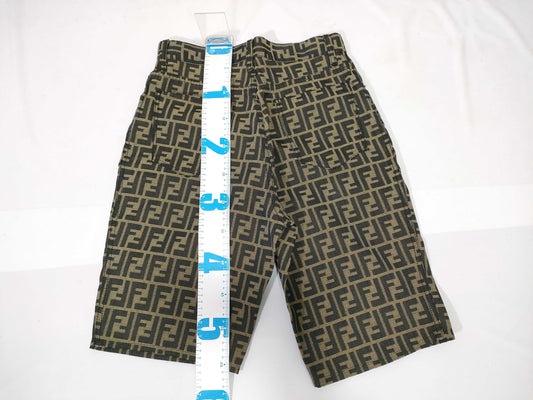 FENDI Zucca pattern pants, brown