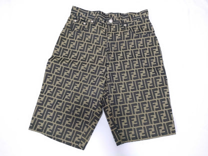 FENDI Zucca pattern pants, brown