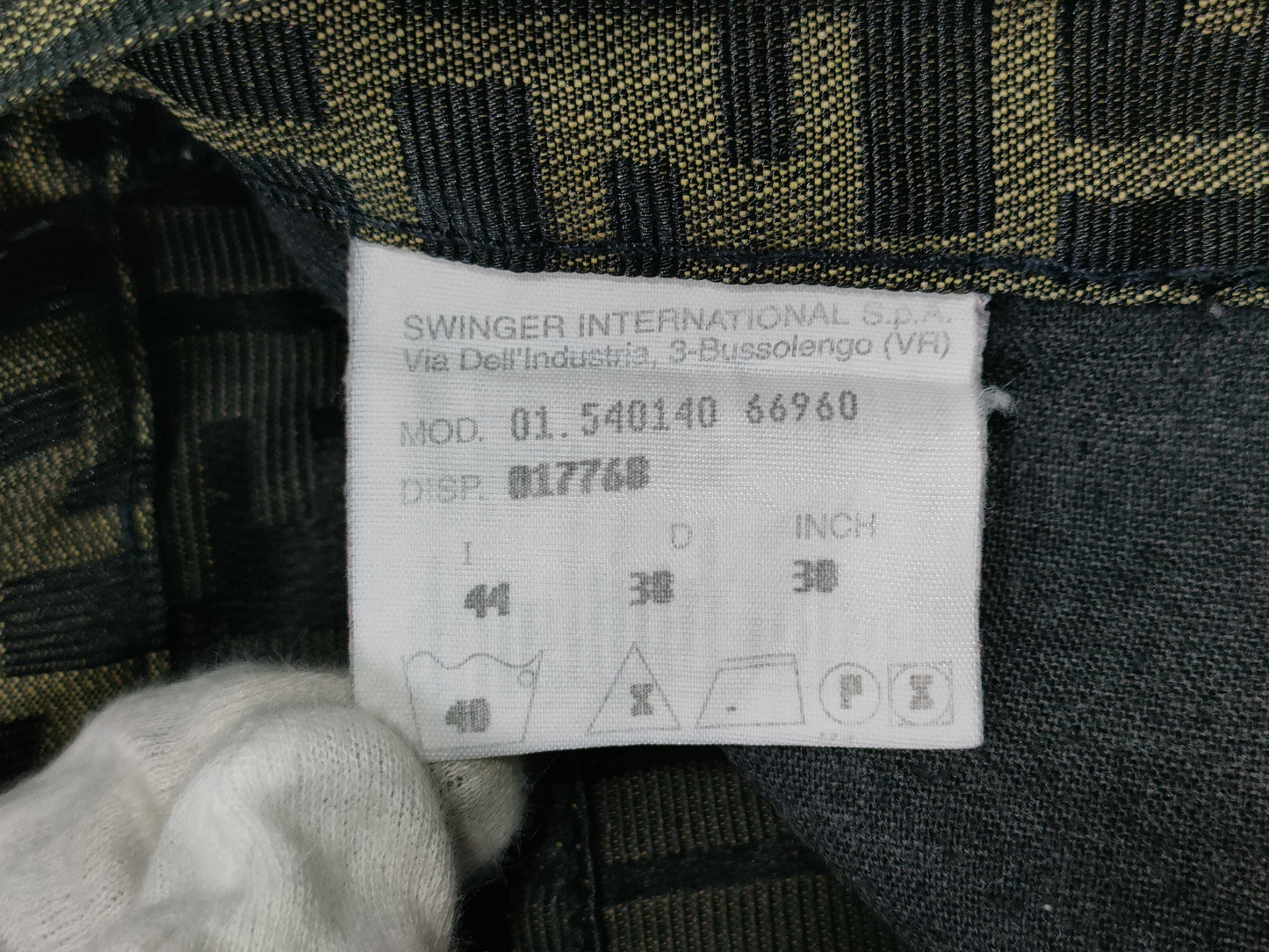 FENDI Zucca pattern pants, brown