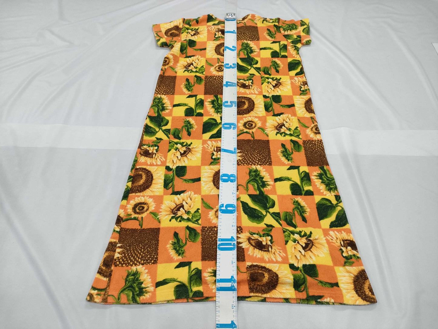 CELINE Floral Print Long Dress, Sunflower, Size M