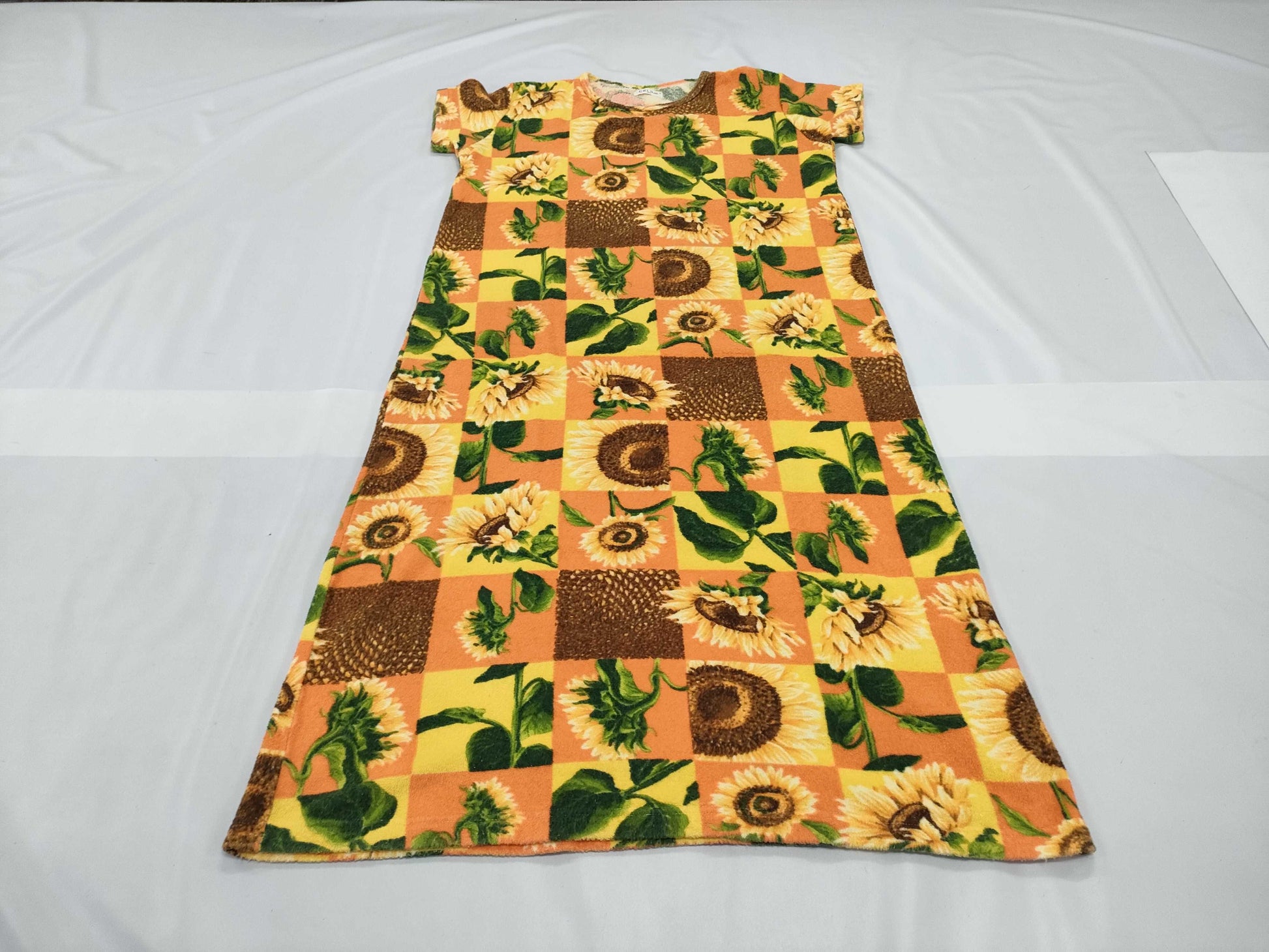 CELINE Floral Print Long Dress, Sunflower, Size M