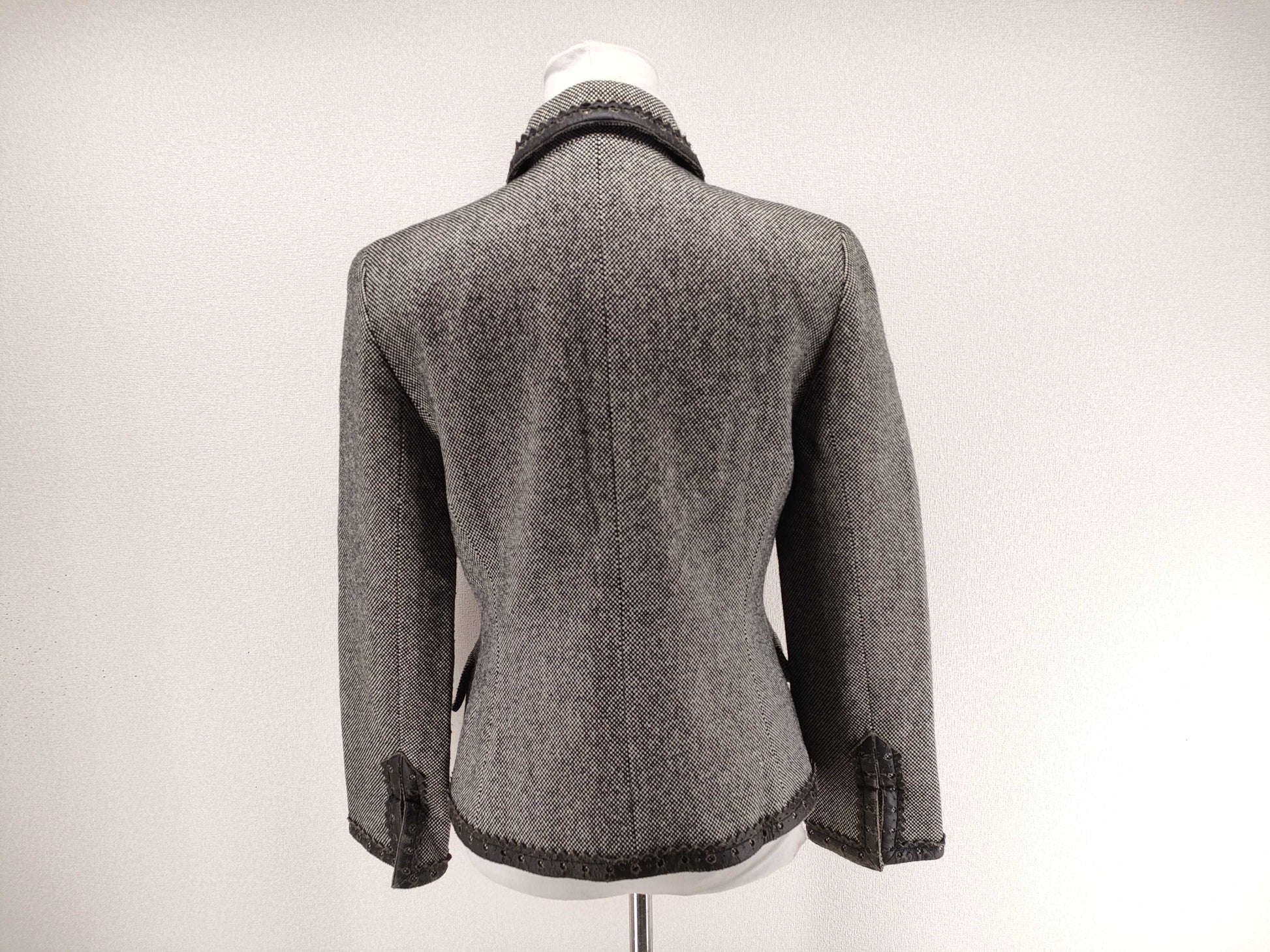 Dior tweed jacket Christian Dior leather jacket