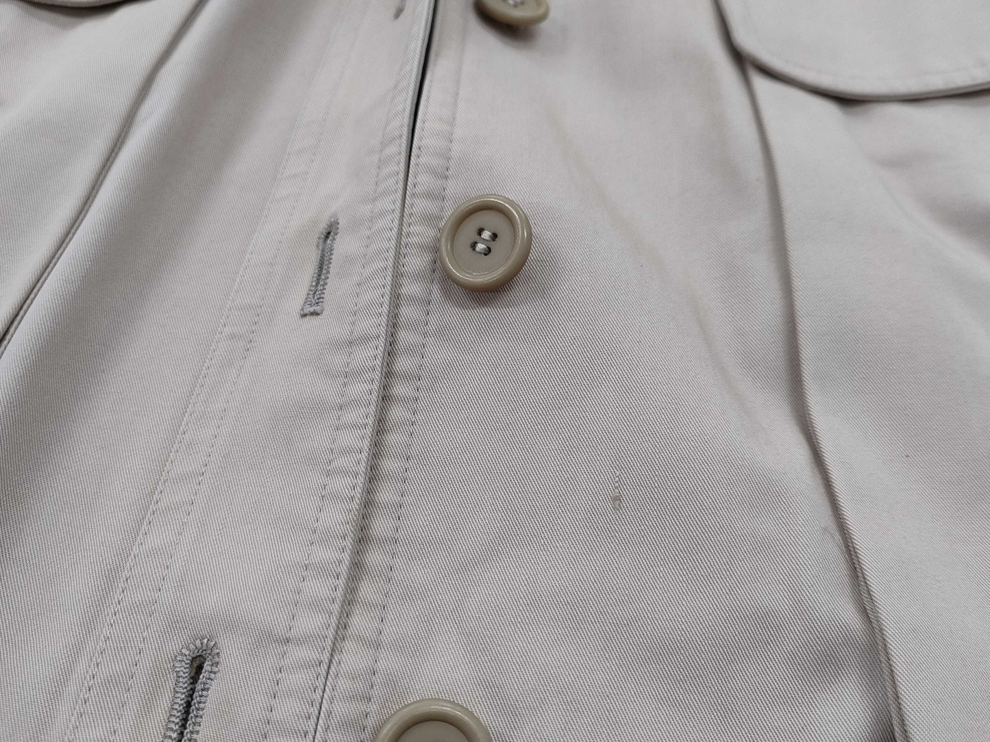 Yves Saint Laurent Hooded Quilted Trench Coat, Long, Size S