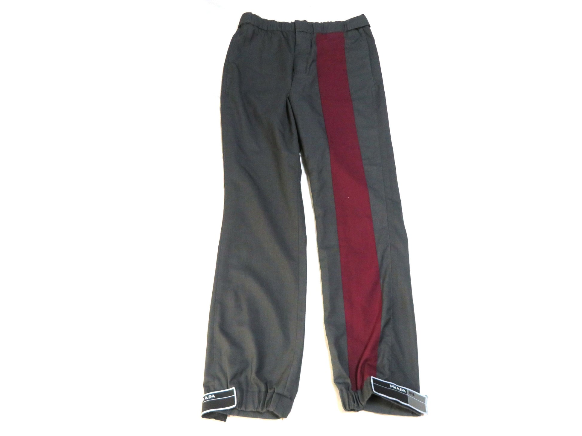 PRADA Men's Prada Rubber Logo Pants