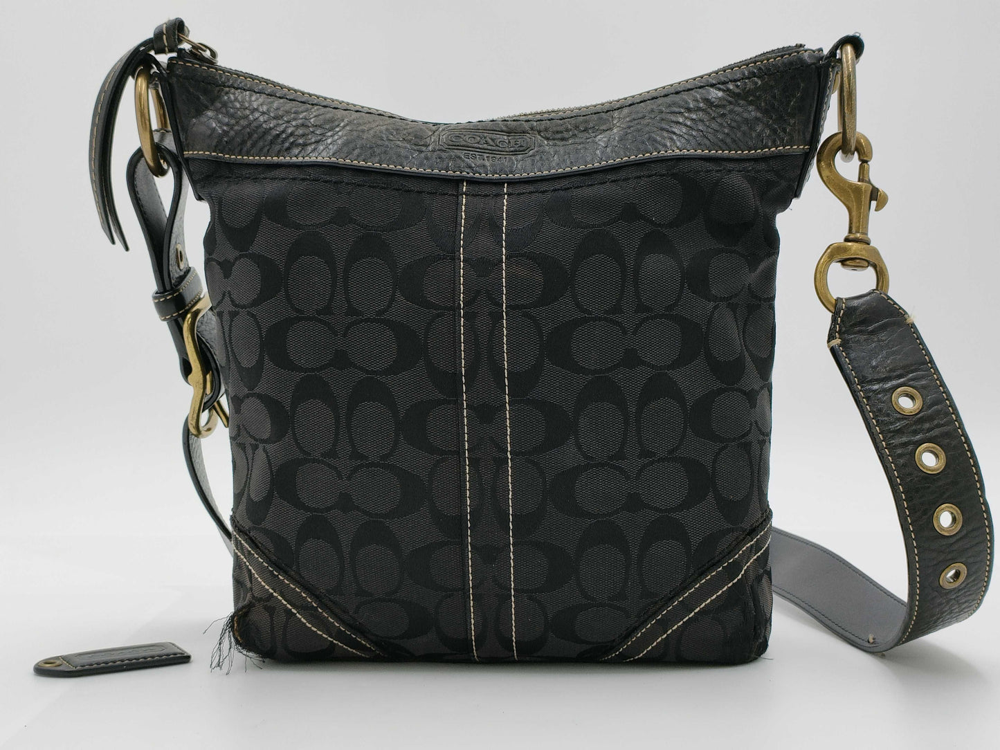 COACH Signature Coach Bag Shoulder Bag