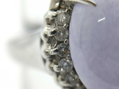 Jade 8.51ct D0.54ct PT900 11.6g Ring 