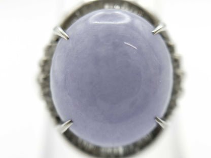 Jade 8.51ct D0.54ct PT900 11.6g Ring 