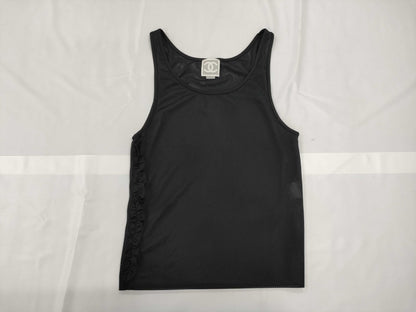 CHANEL CHANEL Mesh Tank Top Navy Size 40 Tops