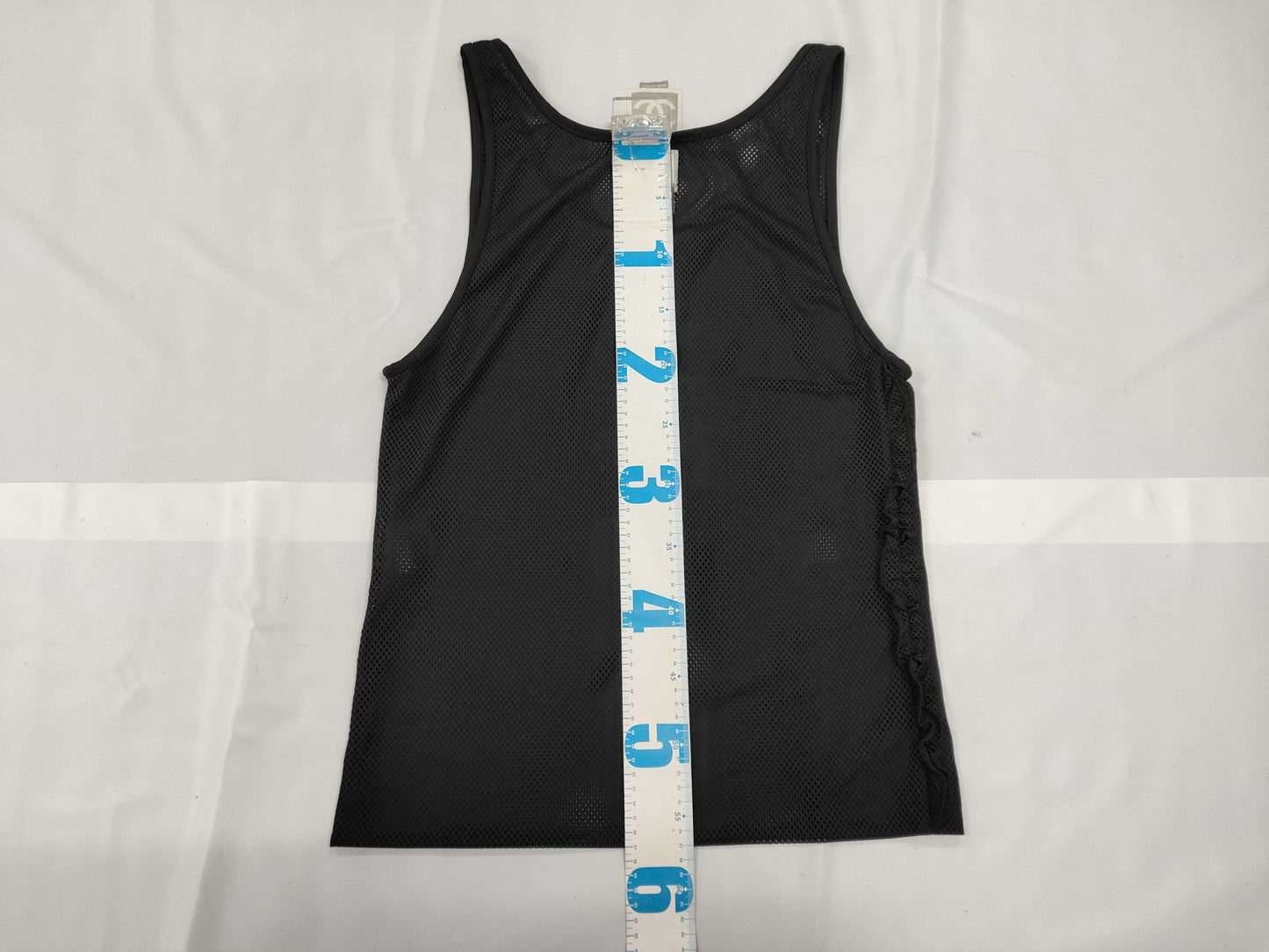 CHANEL CHANEL Mesh Tank Top Navy Size 40 Tops