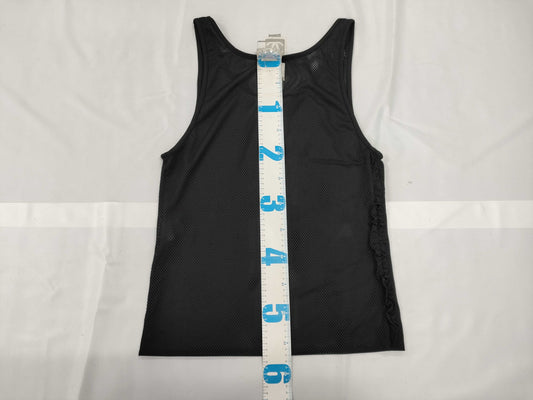 CHANEL CHANEL Mesh Tank Top Navy Size 40 Tops