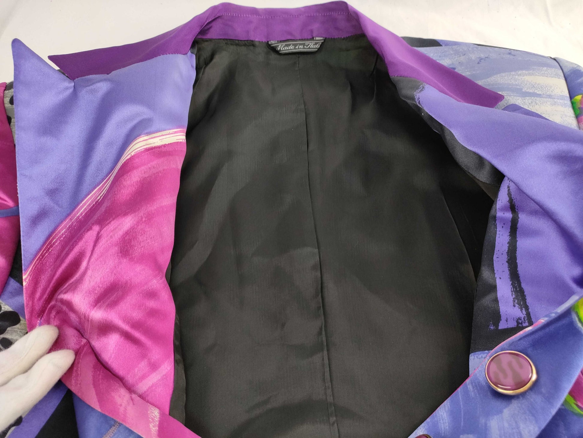 VERSACE Gianni Versace Short Sleeve Jacket Purple Jacket