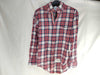 THOM BROWNE Long Sleeve Check Shirt Red Tops