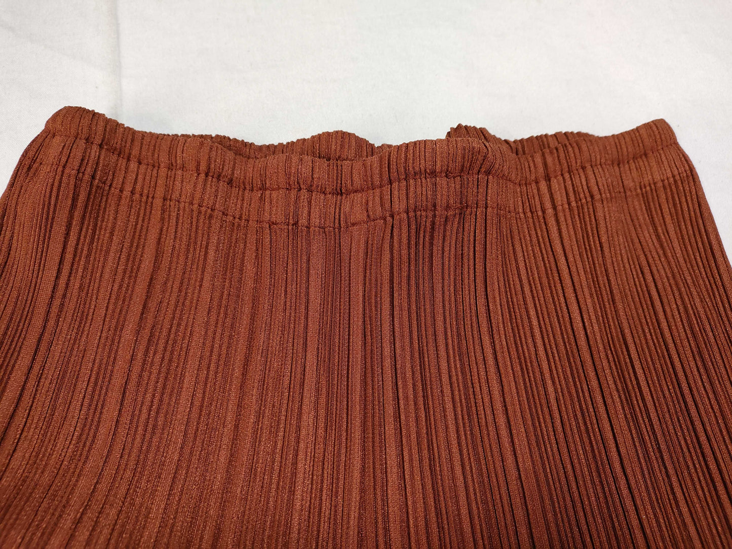 PLEATS PLEASE ISSEY MIYAKE Pleats Please Pants, Size M, Brick Red