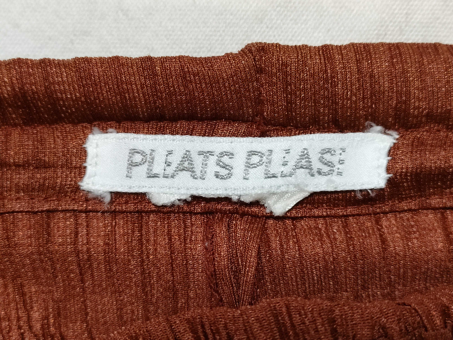 PLEATS PLEASE ISSEY MIYAKE Pleats Please Pants, Size M, Brick Red