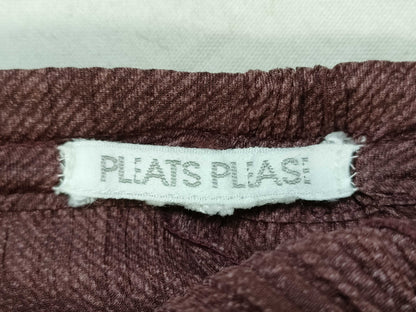 PLEATS PLEASE ISSEY MIYAKE Pleats Please Pants Brown Stripe Pants