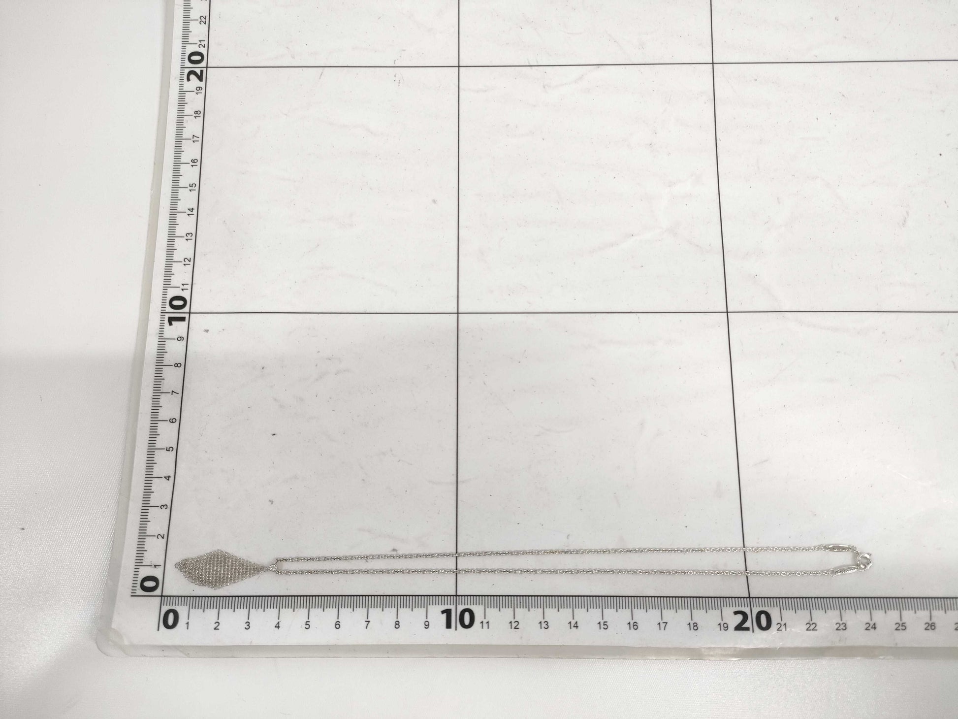 Tiffany & Co. Mesh Pendant Necklace with Diamond, 1 piece, Ag925 Necklace