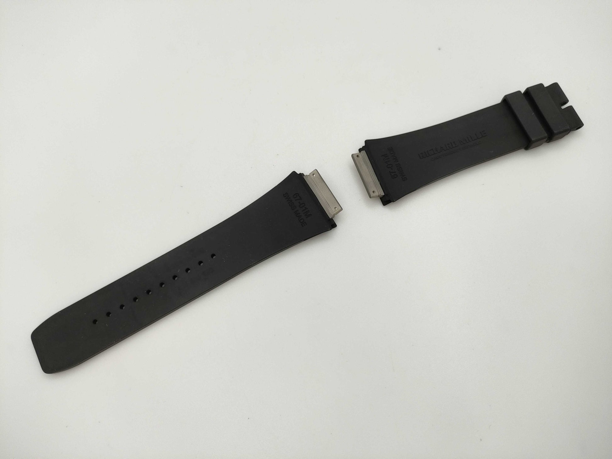 RICHARD MILLE Black Rubber Belt, Unisex