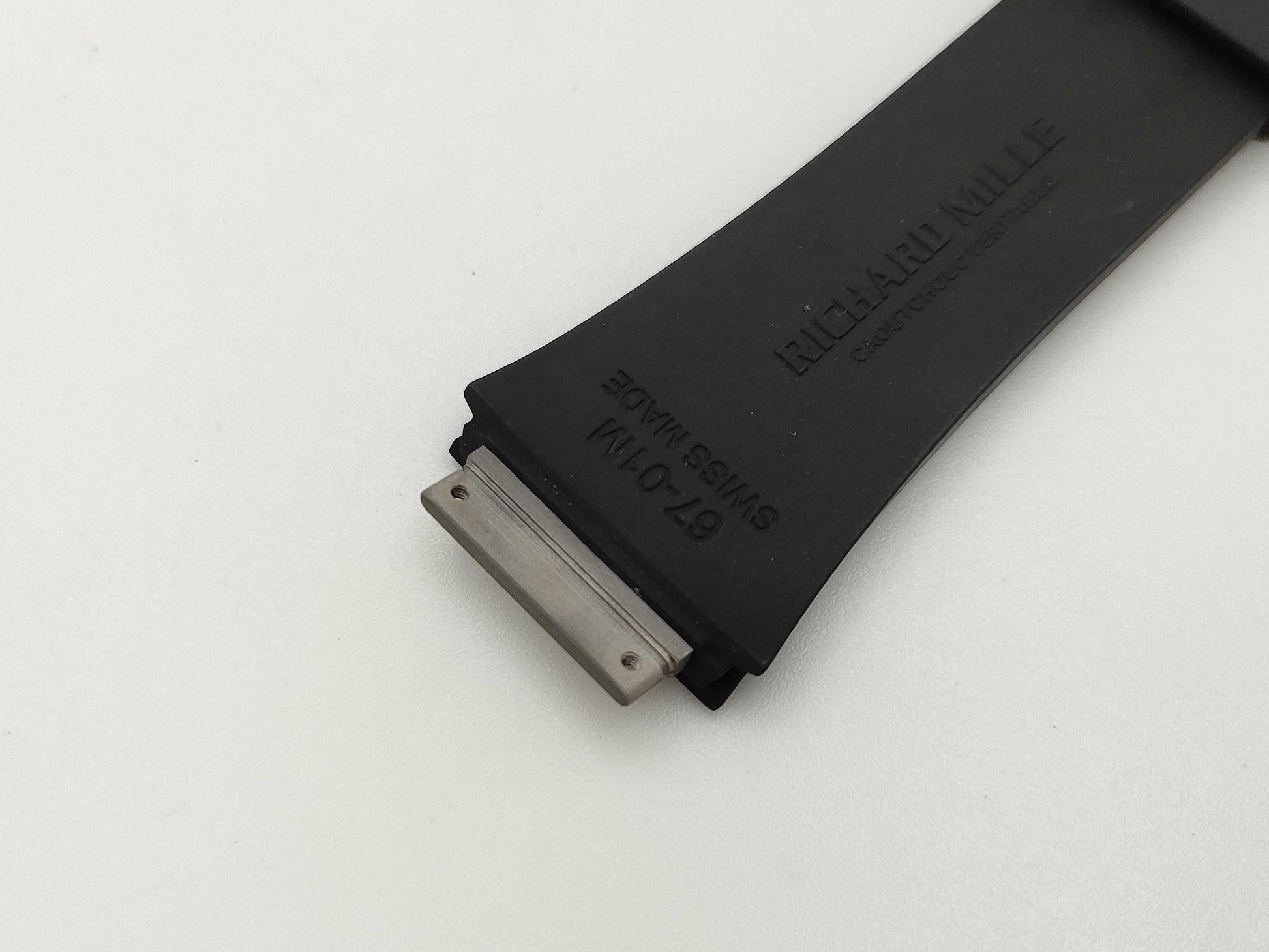 RICHARD MILLE Black Rubber Belt, Unisex