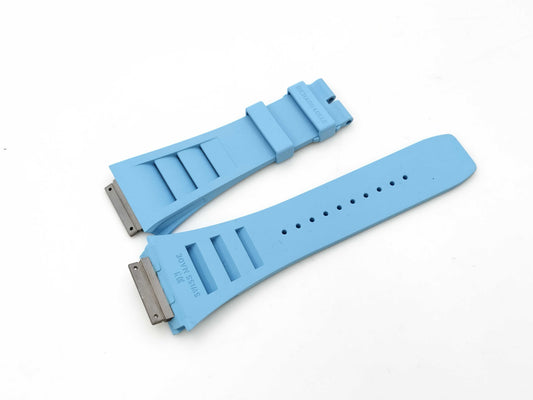 RICHARD MILLE Belt, Rubber, Light Blue, Unisex