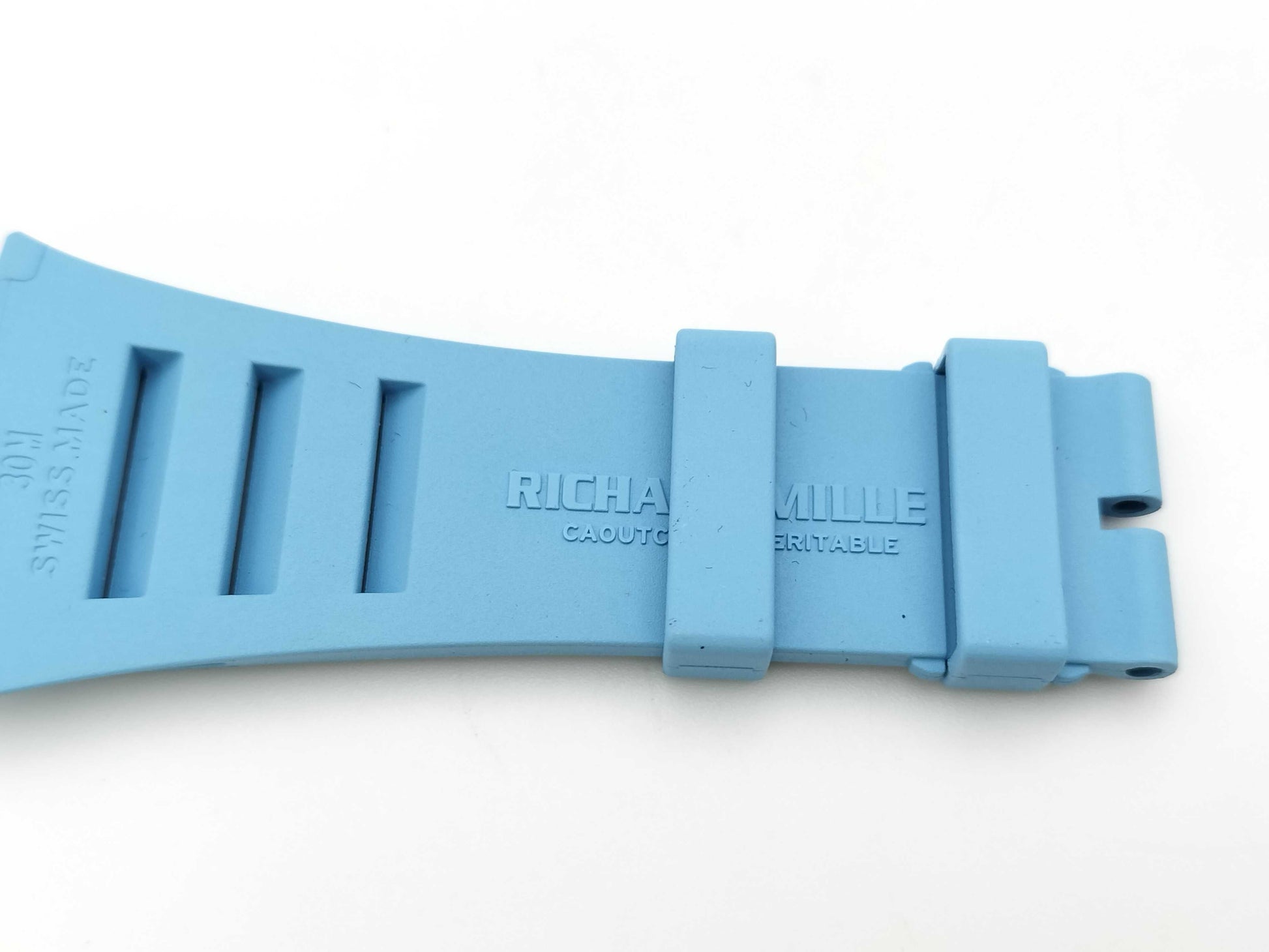 RICHARD MILLE Belt, Rubber, Light Blue, Unisex