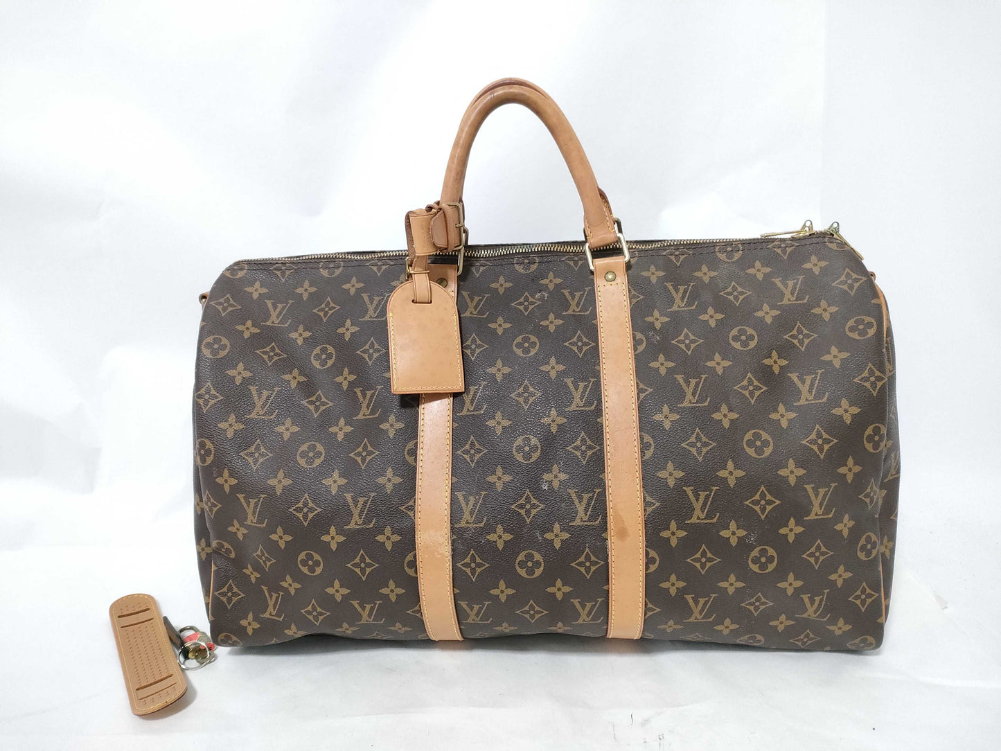 LOUIS VUITTON Monogram Keepall Boston Bag