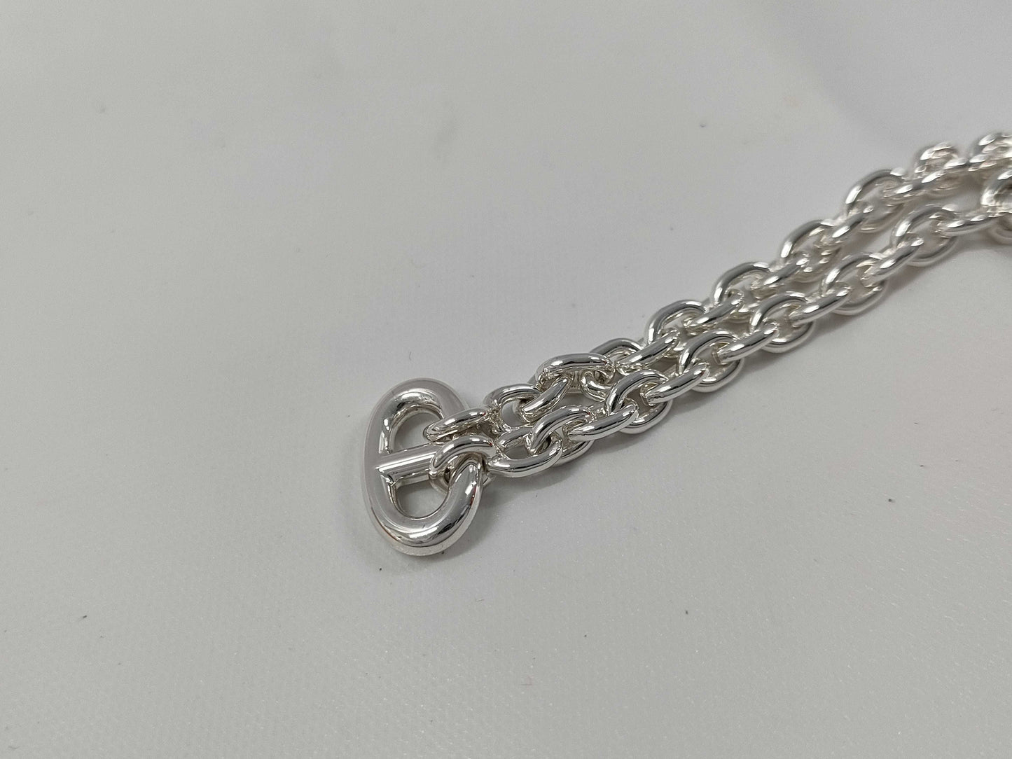 HERMES Farandole 120 Silver Necklace 94C220361 Chaine d'Ancre Necklace