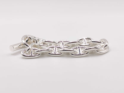 HERMES Chaine d'Ancre MM Silver Bracelet, 15 Links, 25D207514, Bracelet/Bangle