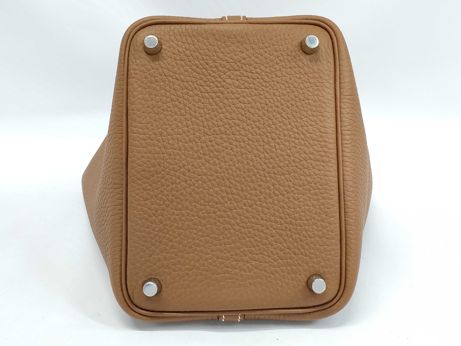 HERMES Picotin Lock 18 PM Gold with Silver Hardware, Double Stamped Handbag