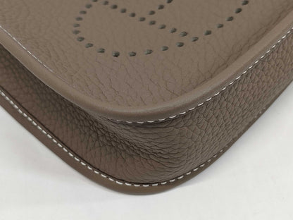 HERMES Mini Evelyne Amazone 16 TPM Etoupe Gold Hardware K Stamp Shoulder Bag