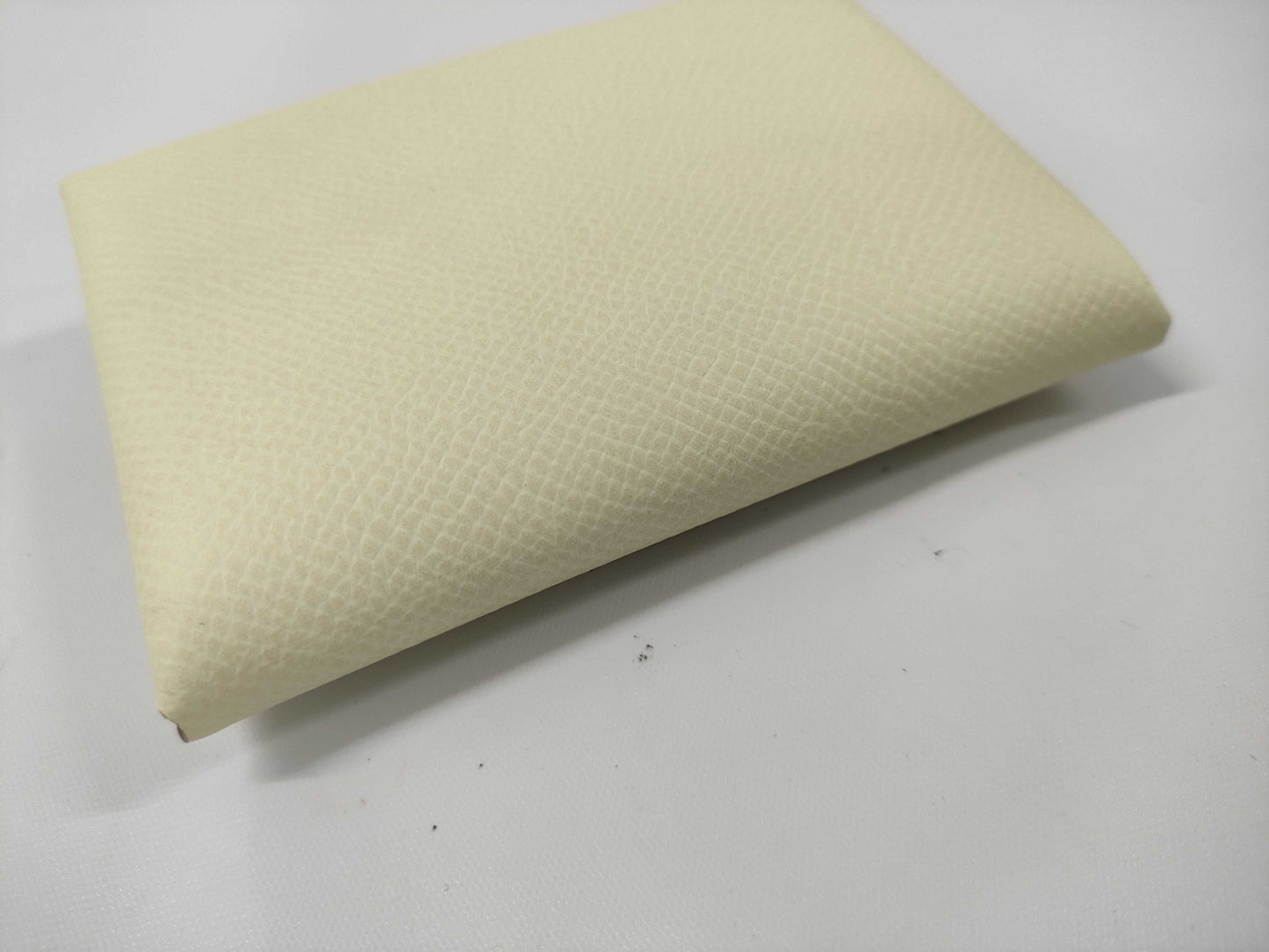 HERMES Calvi Duo Jaune Milton W Stamp Card Case/Pass Case/Business Card Holder