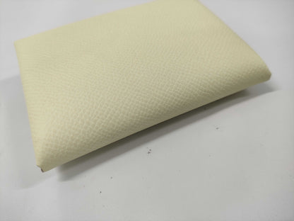 HERMES Calvi Duo Jaune Milton W Stamp Card Case/Pass Case/Business Card Holder