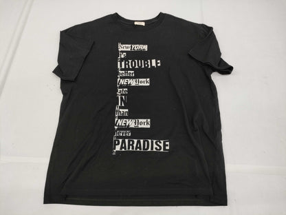 CELINE 24SS Printed Logo Graphic T-Shirt Black Size M T-Shirt