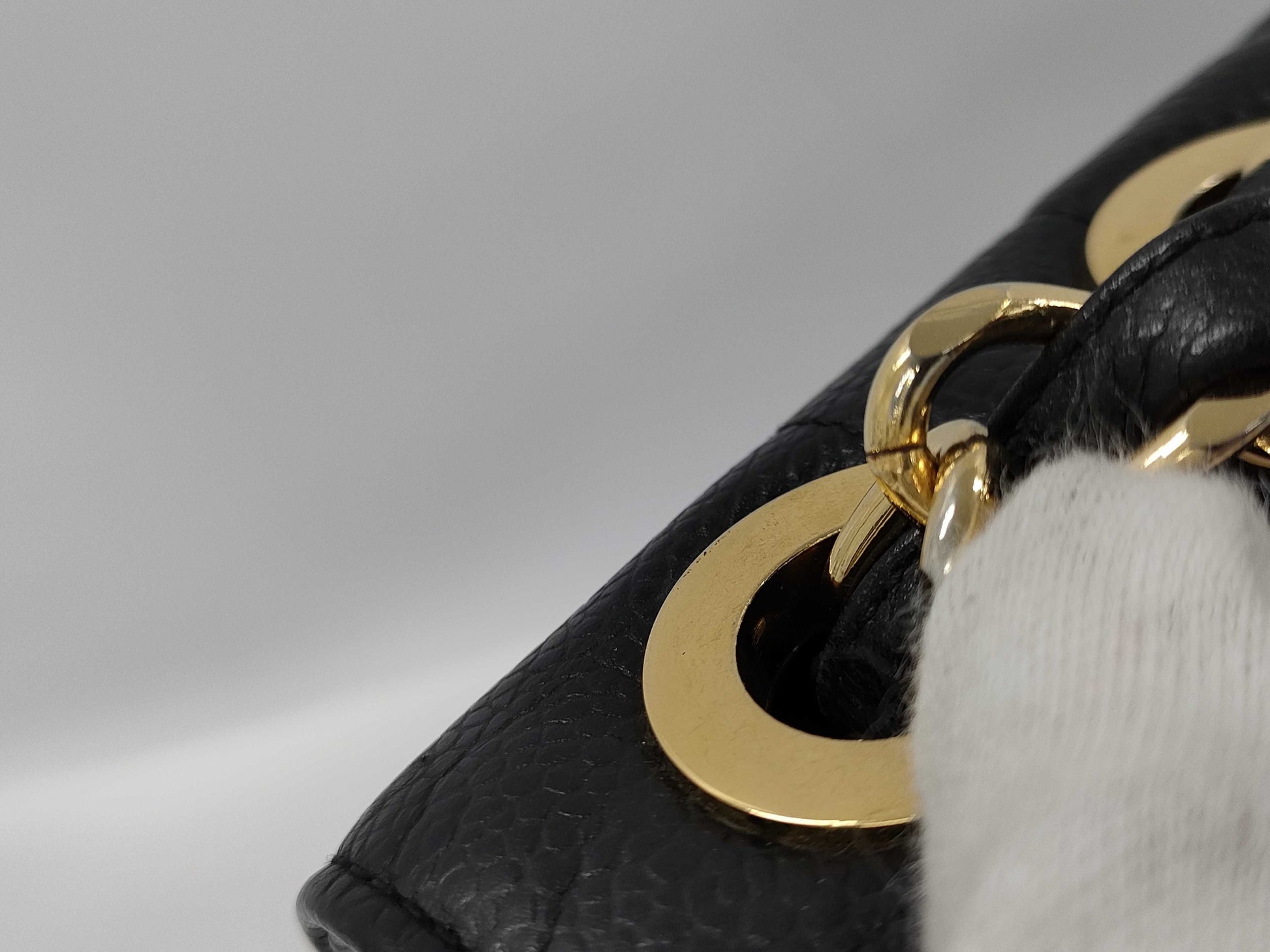 CHANEL Mademoiselle Caviar Leather Chain Shoulder Bag, Black