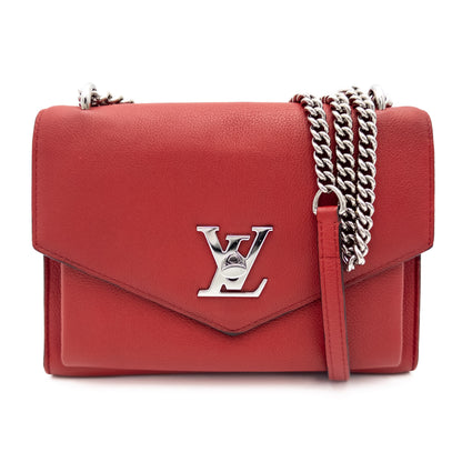 LOUIS VUITTON LV Logo My Lock Me BB M51419 Red Shoulder Bag RFID Verified Shoulder Bag