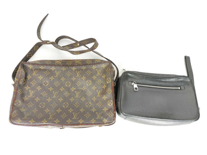 LOUIS VUITTON Monogram Louis Vuitton 2-Piece Bag Set, Large Quantity Shoulder Bags