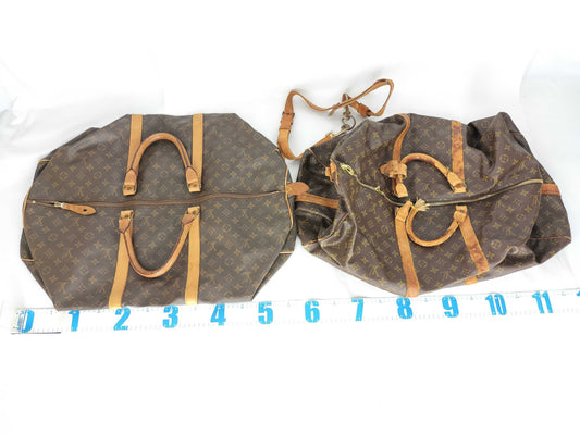 Louis Vuitton Monogram Keepall Boston Bag with Shoulder Strap 