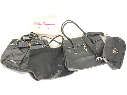 Salvatore Ferragamo 4-Piece Set, Large Shoulder Bag Set