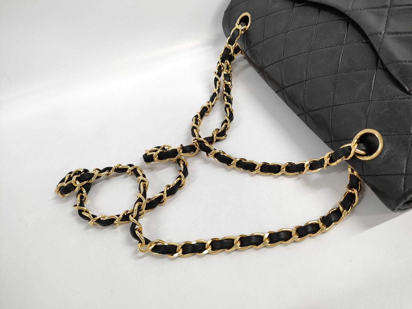 CHANEL Double Flap Matelasse Chain Shoulder Bag