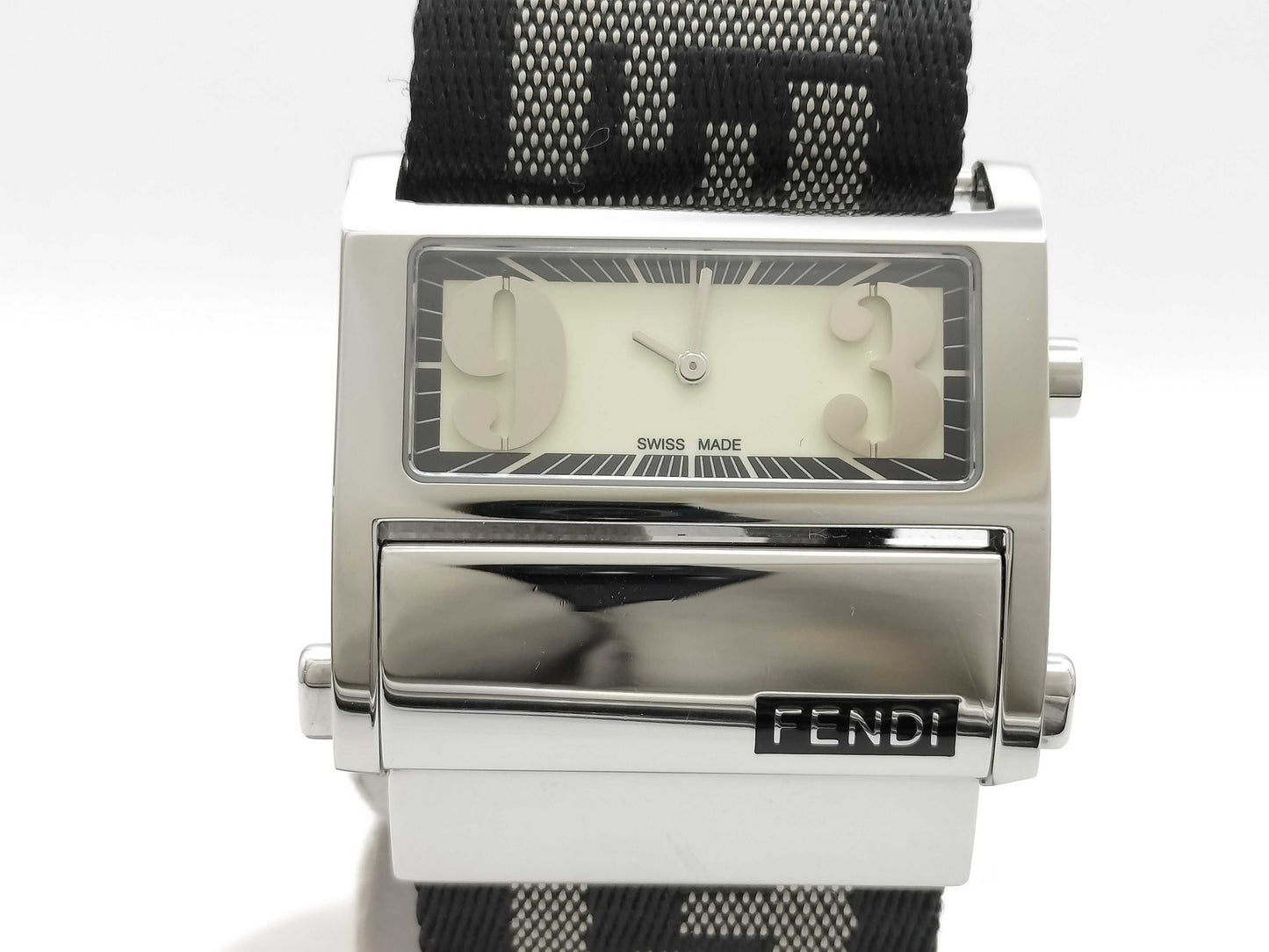 FENDI Zucca Logo Watch 1120L 000-234 Quartz Men's Watch