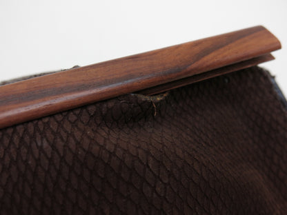 LOEWE LOEWE 3-piece genuine crocodile and nappa leather tote bag, second clutch, shoulder bag, tote bag