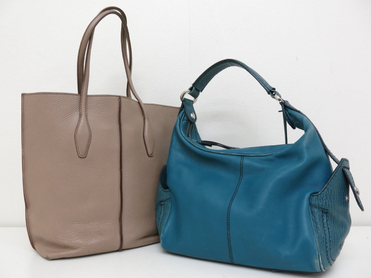 TODS Leather Tote Handbag, 2-Piece Mountain Tote Bag