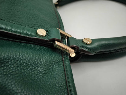 Tory Burch 2-Way Leather Tote Bag in Green