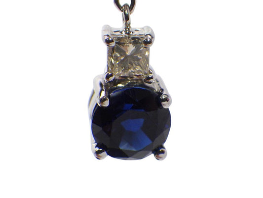 S0.99ct D0.53ct / S1.16ct D0.53ct K18WG 2.9g Earrings 