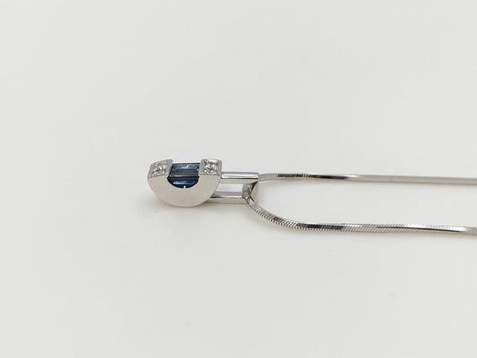 POLA S0.28ct D0.05ct WG 750 6.3g Necklace 