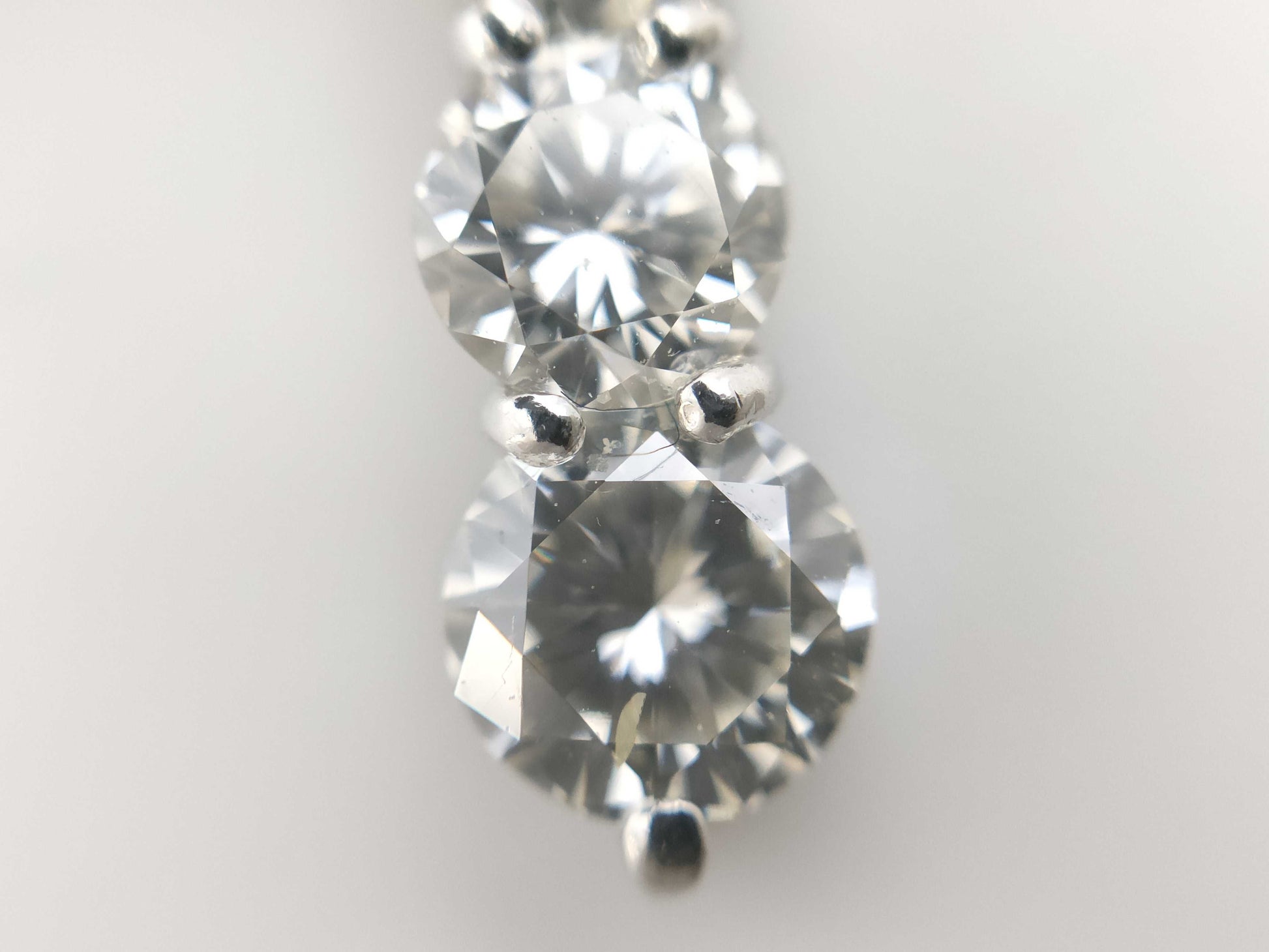 D2.18ct PT900/850 6.8g Necklace 