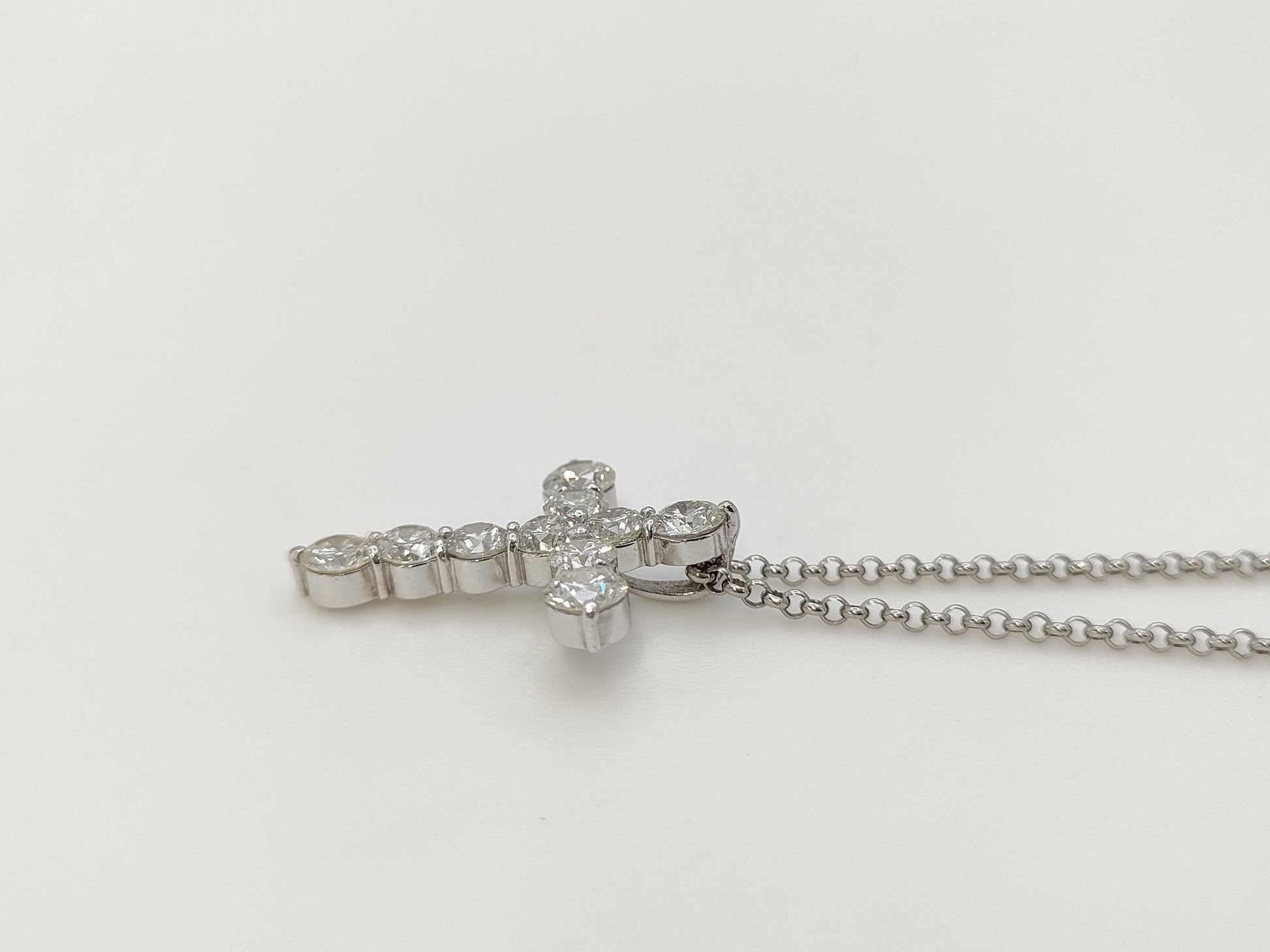 D2.18ct PT900/850 6.8g Necklace 